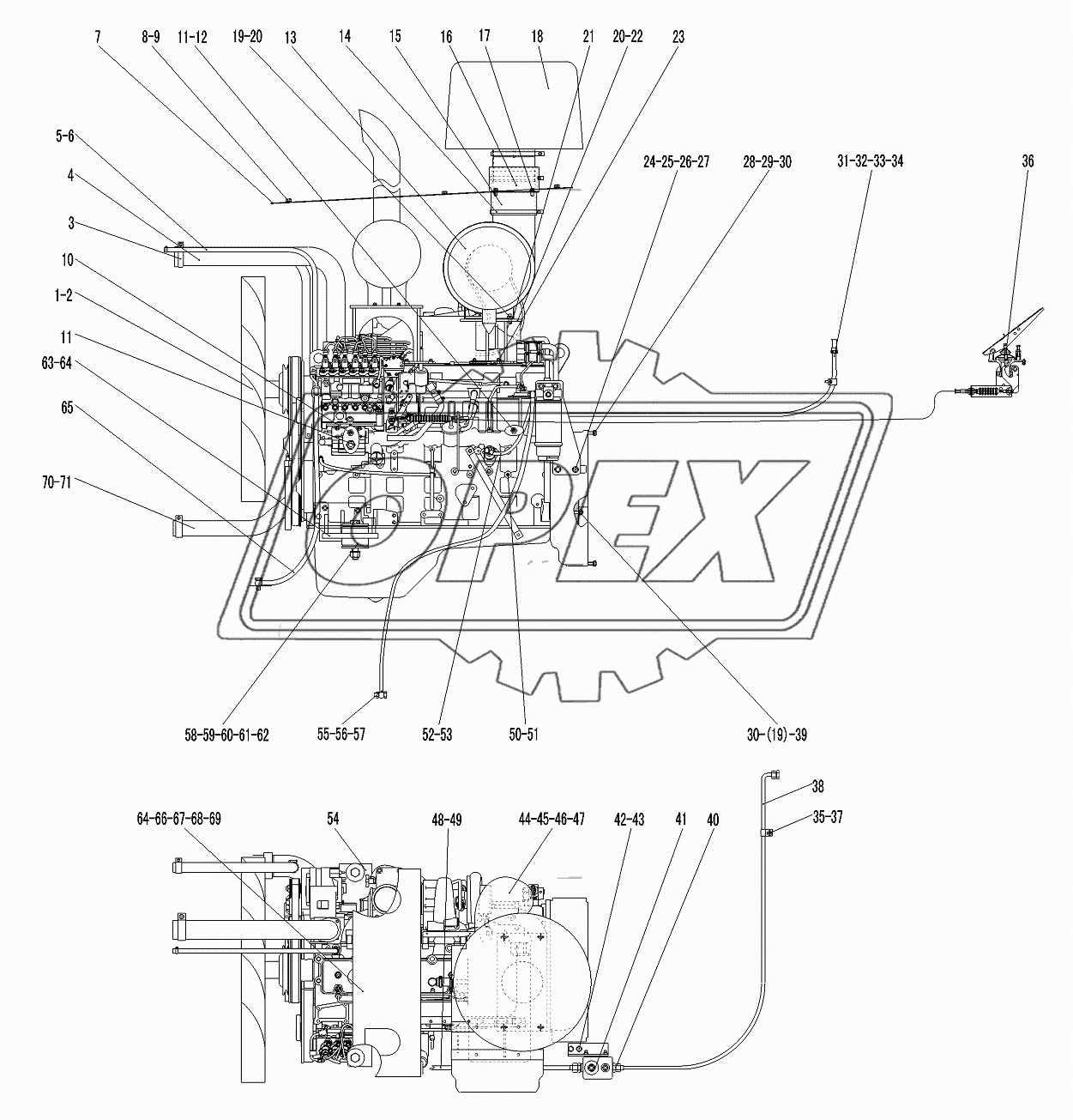 DIESEL ENGINE ASSEMBLY