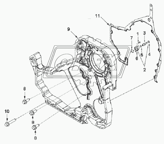 HOUSING, FRONT GEAR 9881