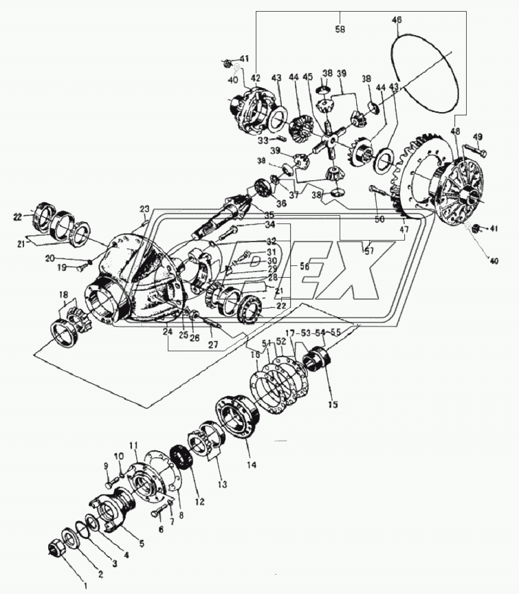 FRONT AXLE MAIN DRIVE ASSEMBLY