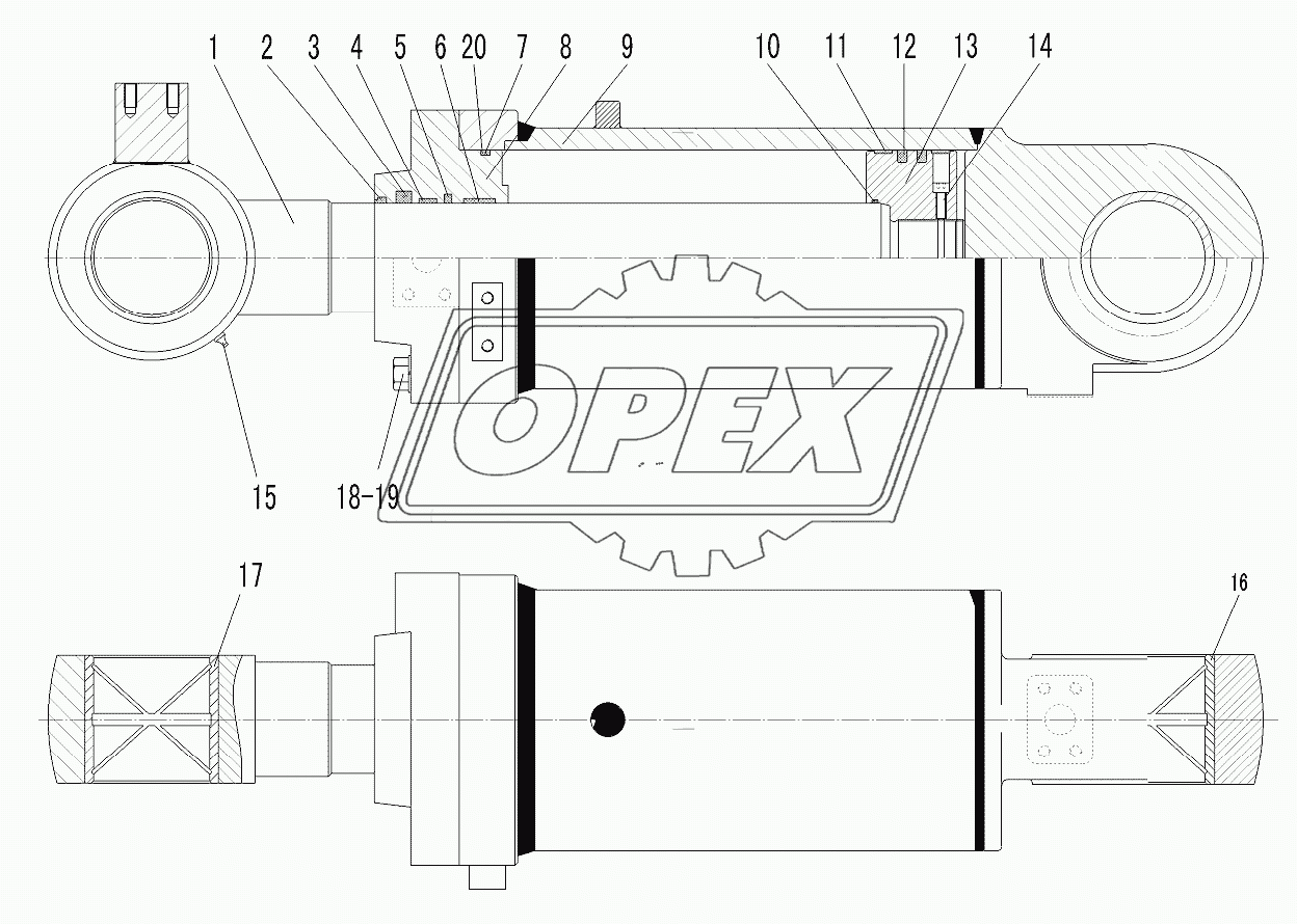 TILT CYLINDER (371368)