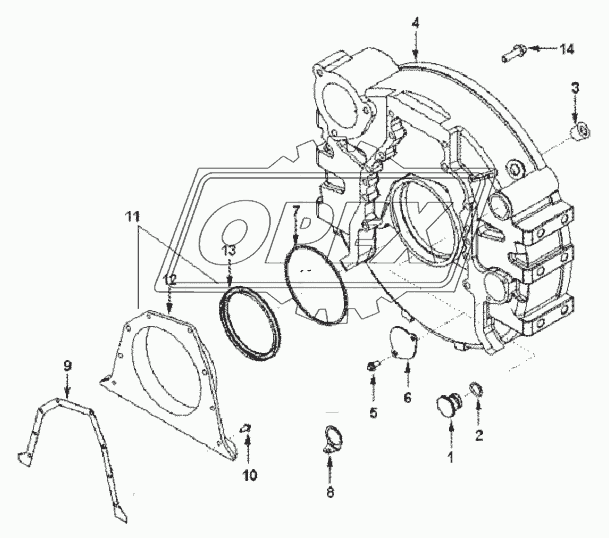 HOUSING, FLYWHEEL FH 9464