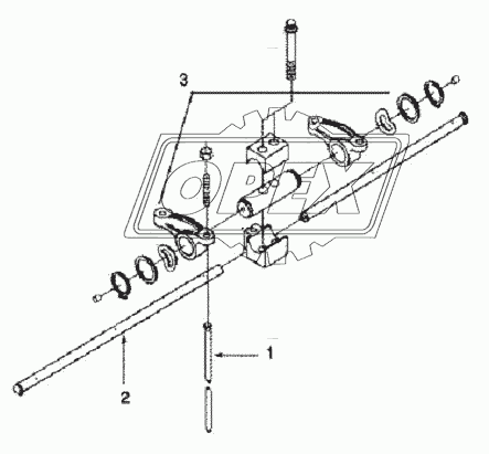 LEVER, ROCKER RL 9732