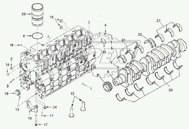 BLOCK, ENGINE BB9110