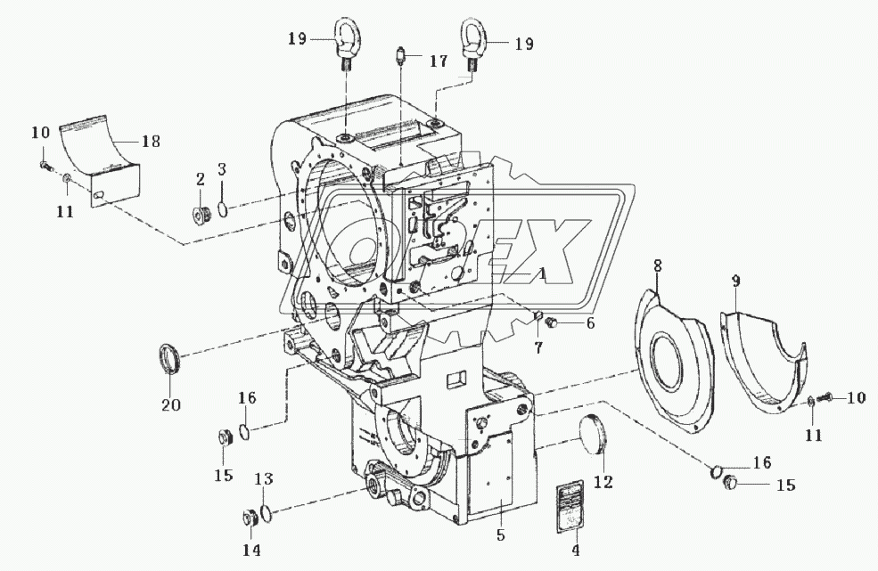 Gearbox housing C5-4110000042