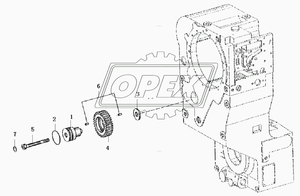 Reverse gear assembly C6-4110000042