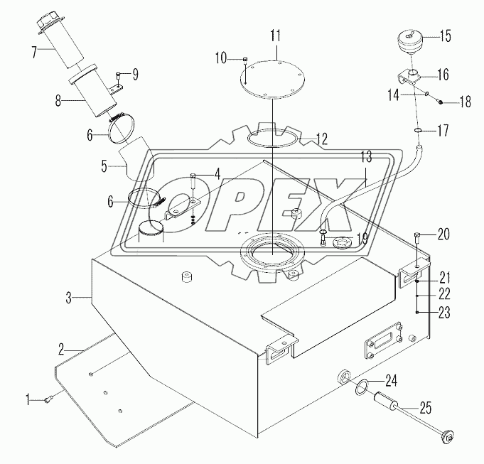 Fuel tank system A2-2902001280