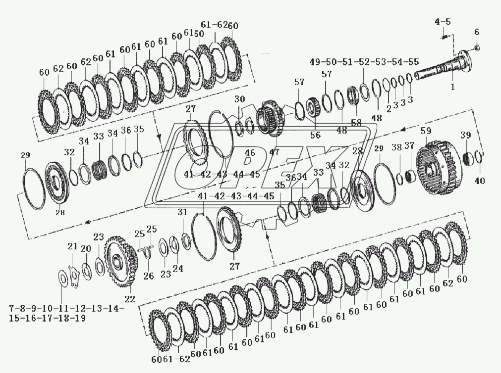 First gear assembly C7-4110000042