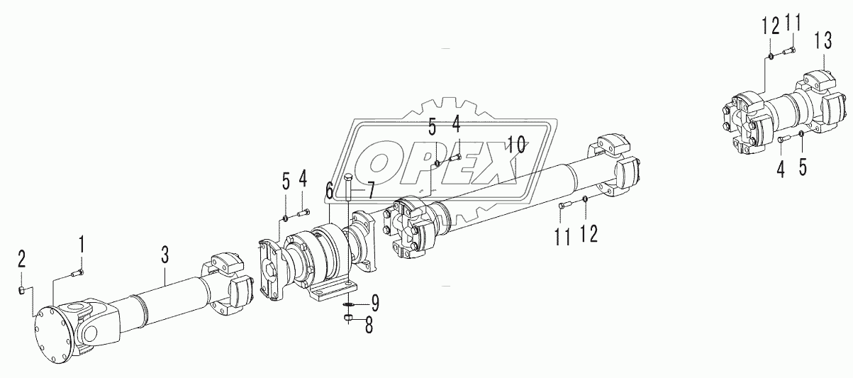 Propeller shaft E4-2908000843