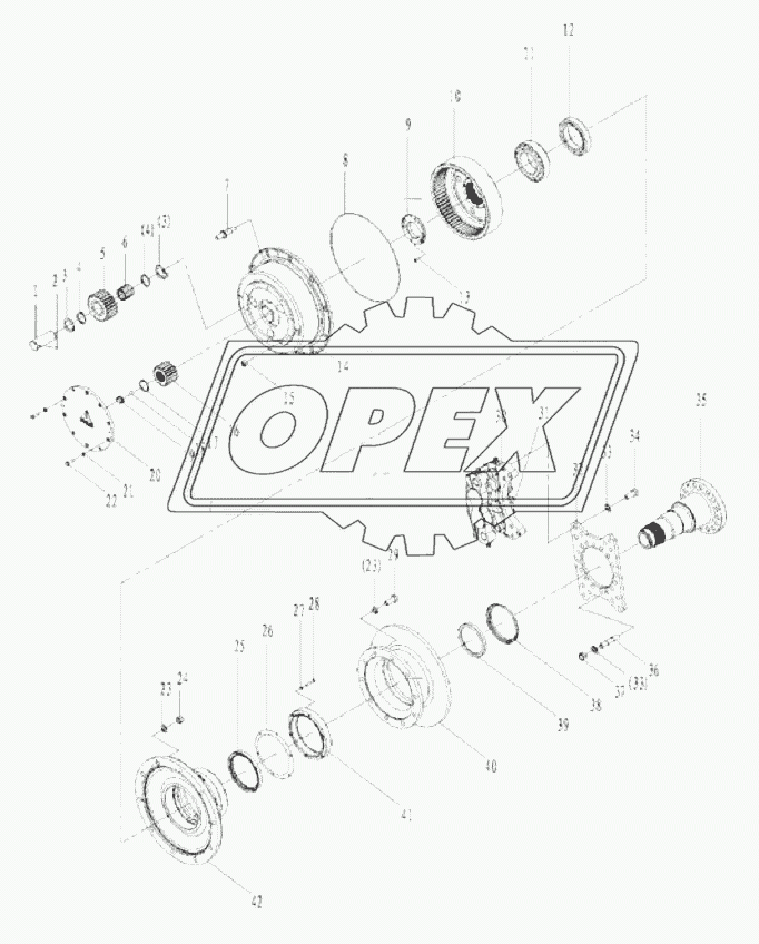 Hub reduction E5-2909001094