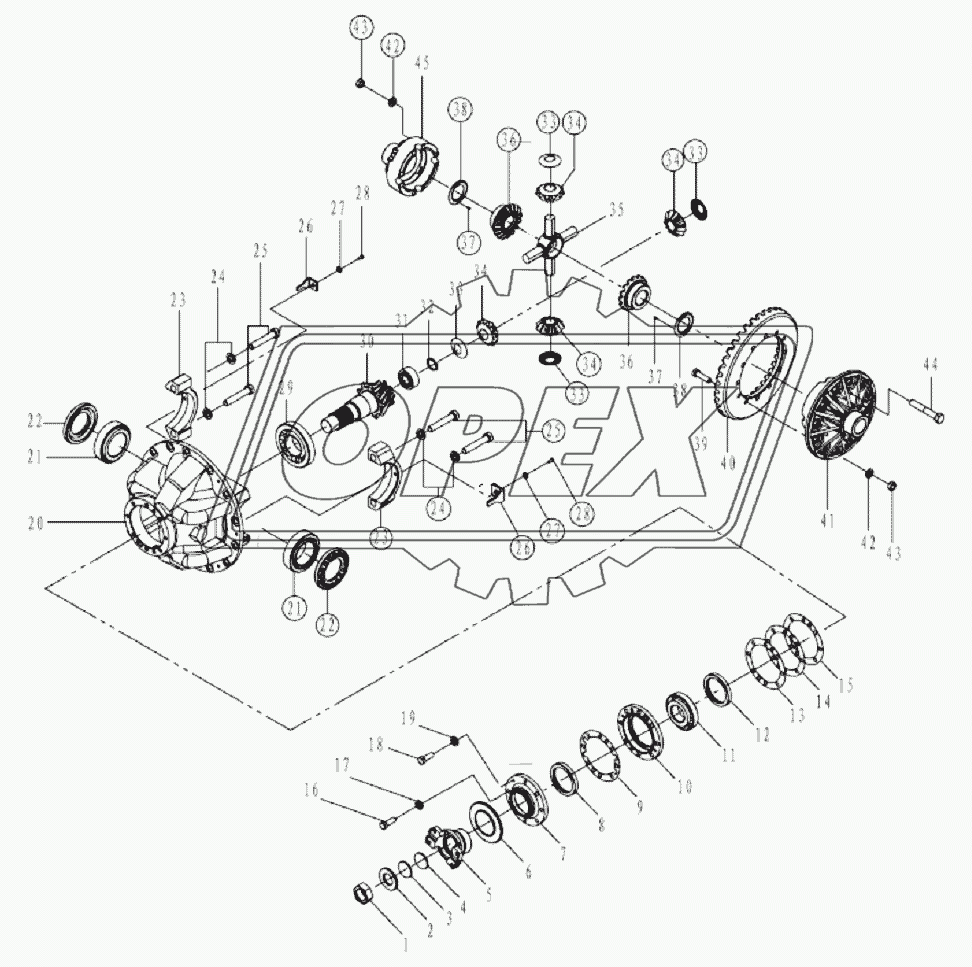 Rear final drive E6-2909001025