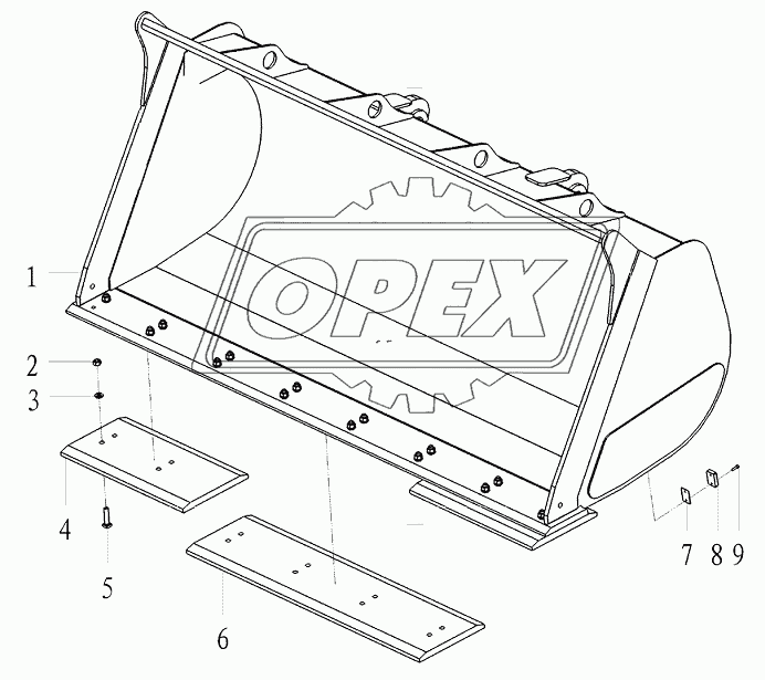 Bucket assembly H2-2917009034