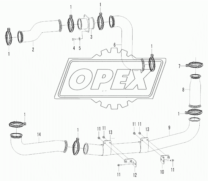 Cooling pipe A3-2903002258