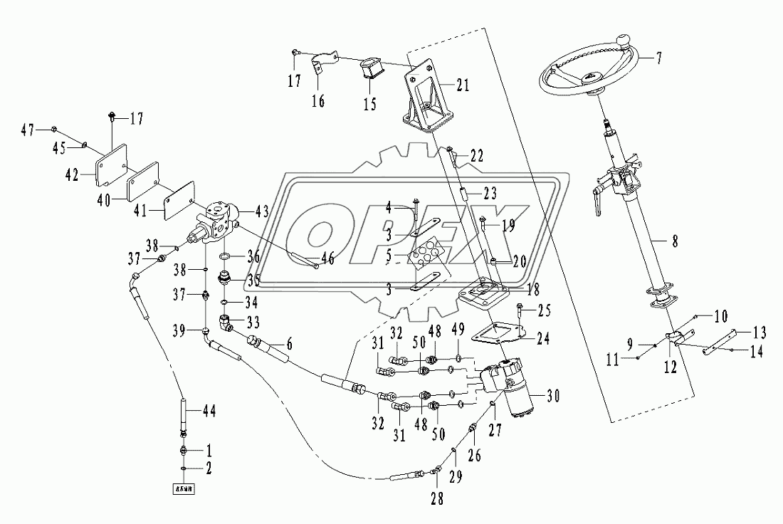 Steering gear system I2-2920001023