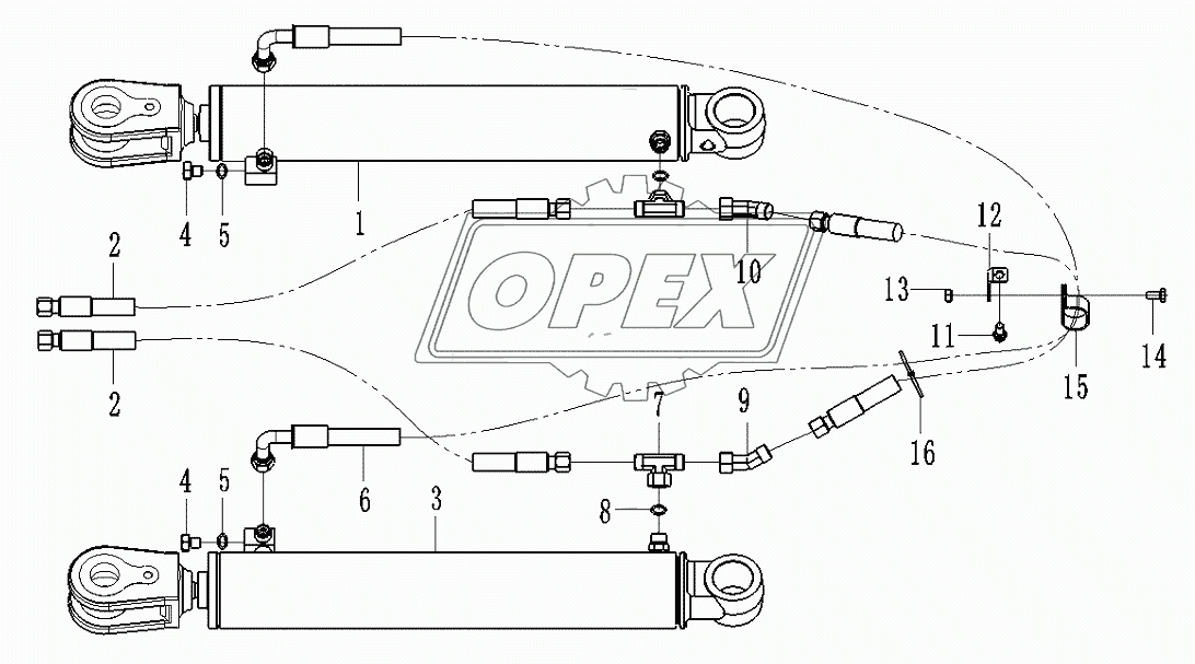 Steering cylinder system I3-2921000950