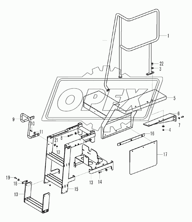 Left bench assembiy M4-2934003007