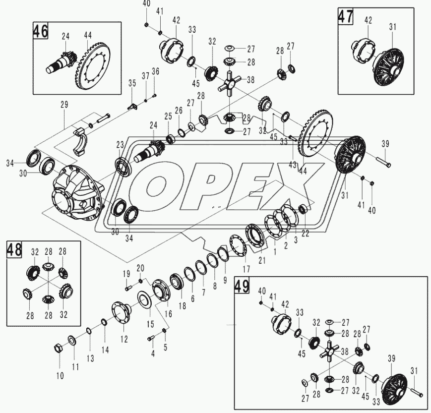 Rear final drive