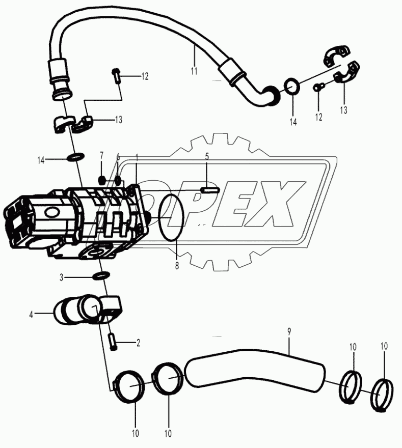 Working pump assembly