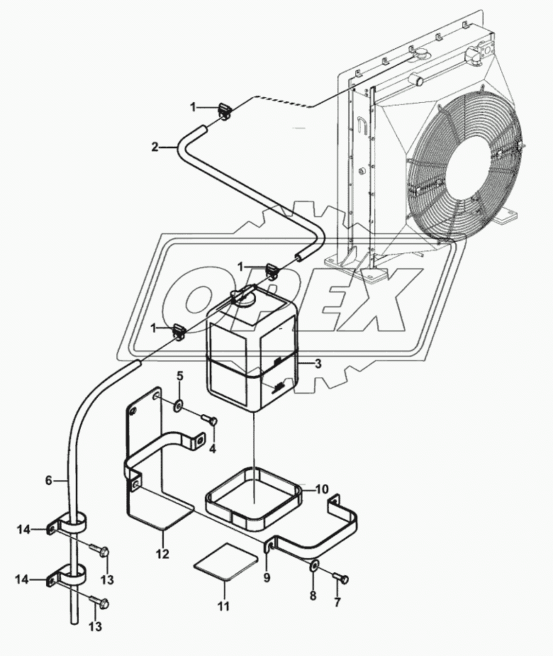 Expansion tank assembly