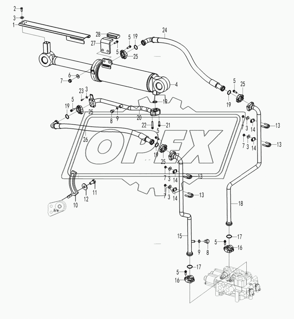 Tilt cylinder assembly