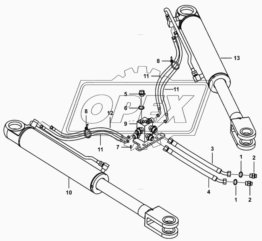 Steering cylinder assembly