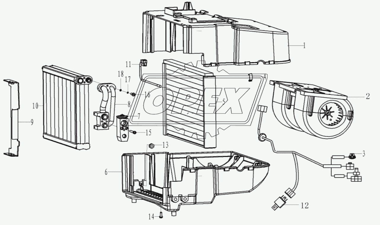 (330112)   Evaporator assembly