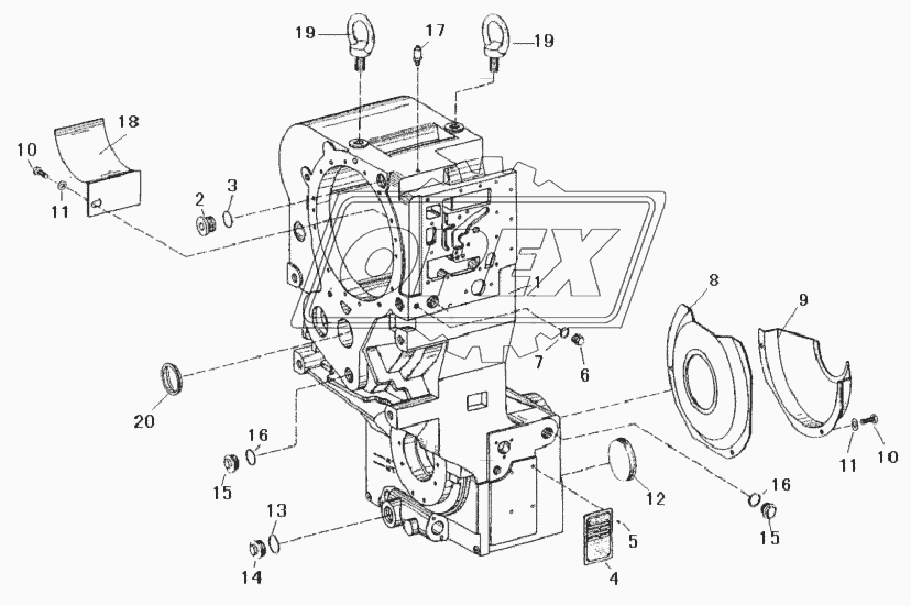 GEARBOX HOUSING ASSEMBLY 4644 101