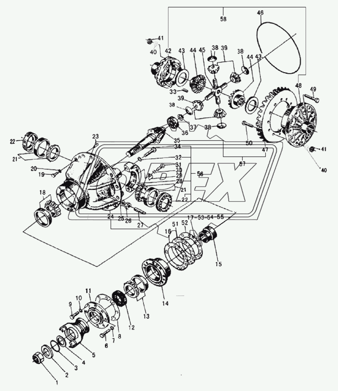 FRONT AXLE MAIN DRIVE ASSEMBLY