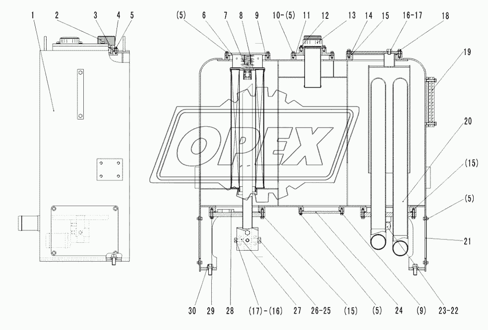 HYDRAULIC TANK ASSEMBLY