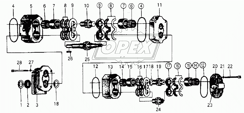 TANDEM GEAR PUMP