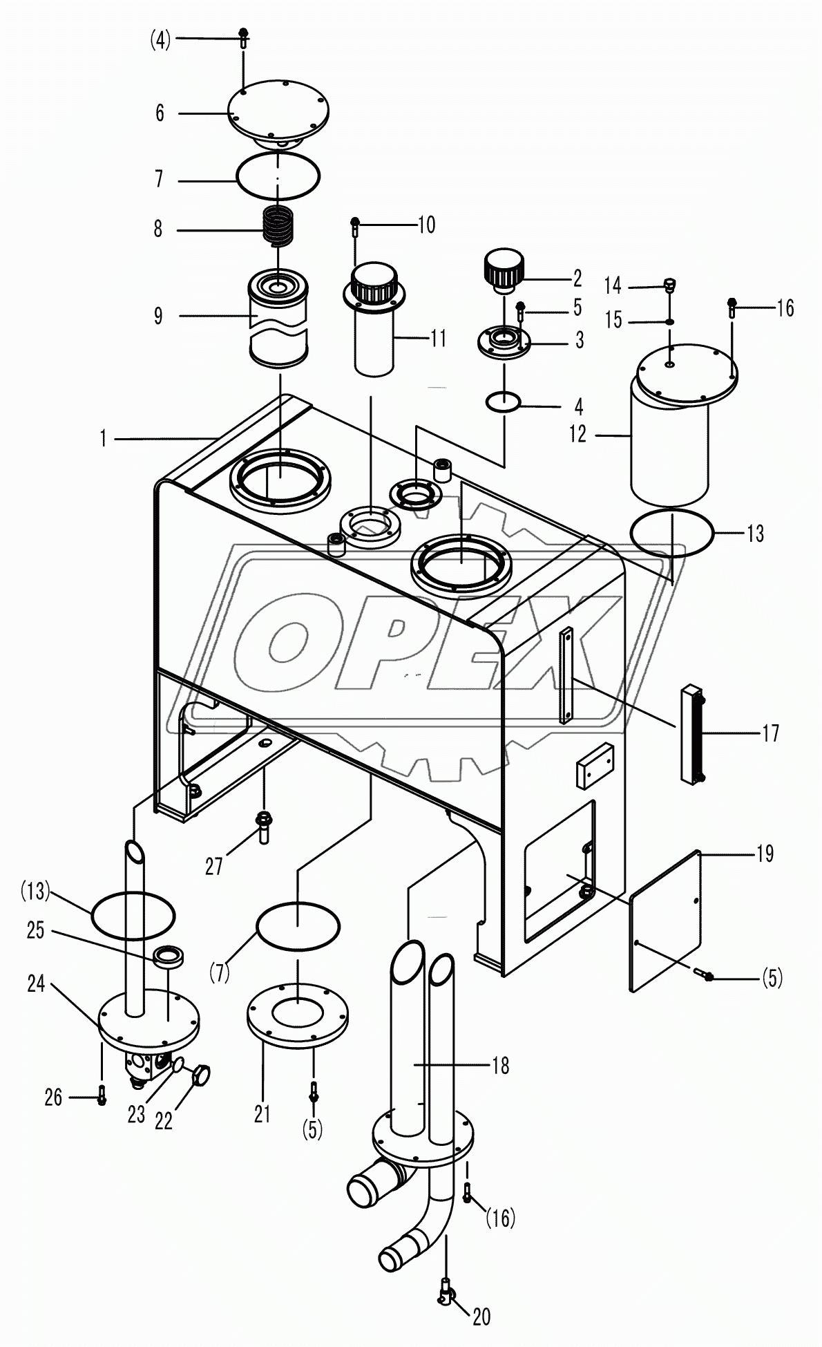 HYDRAULIC TANK ASSEMBLY