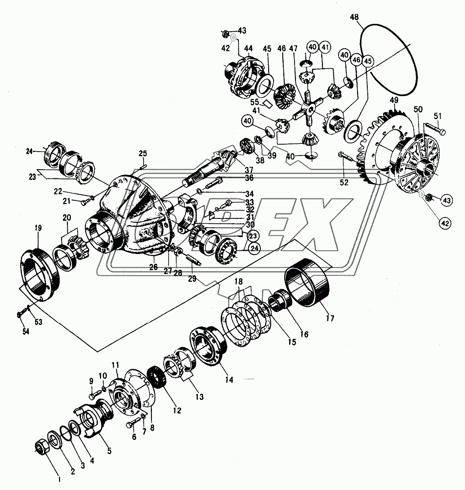 REAR AXLE MAIN DRIVE ASSY