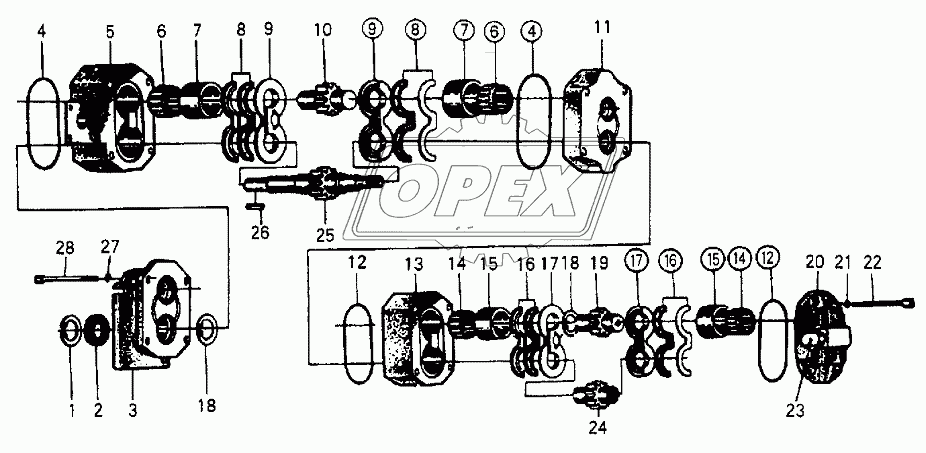 TANDEM GEAR PUMP