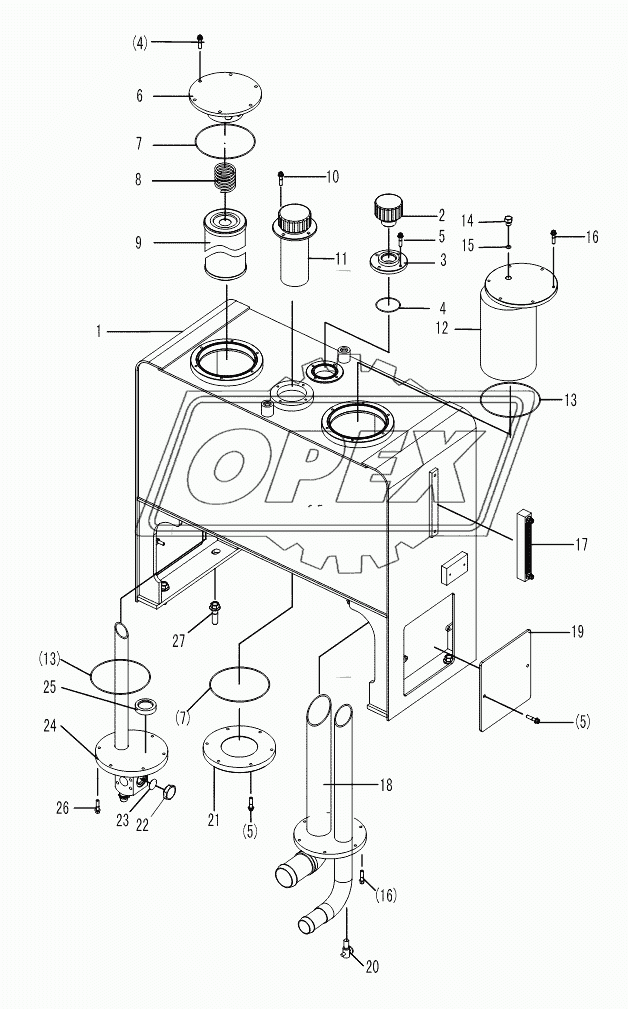 HYDRAULIC TANK ASSEMBLY