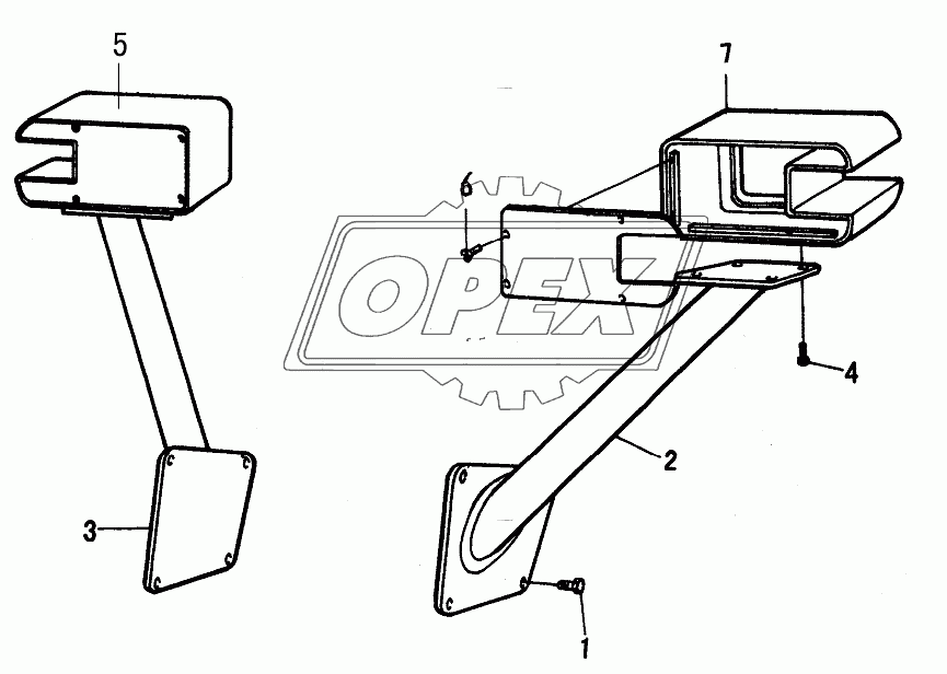 LEFT RIGHT LAMP FRAME