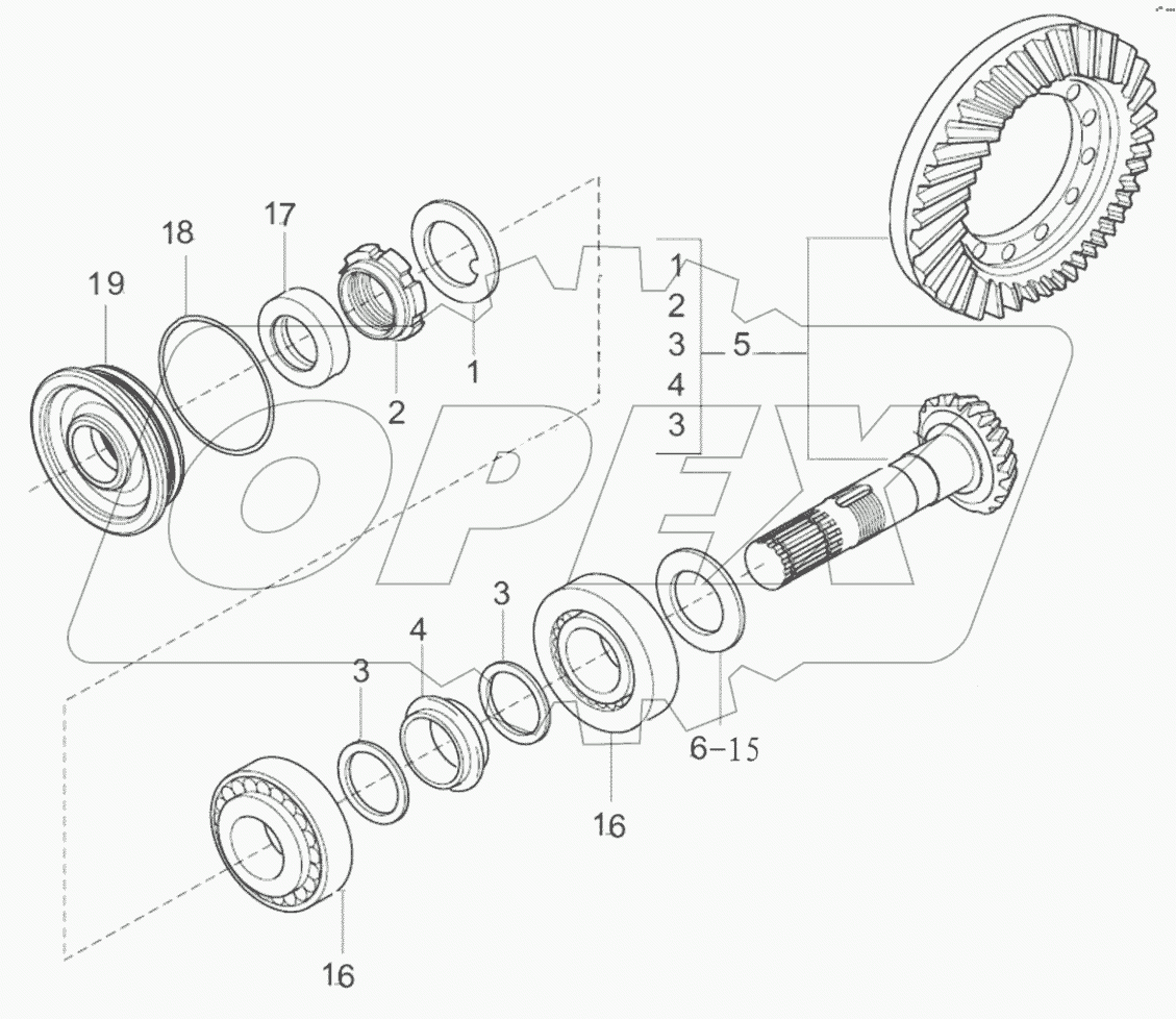  Bevel gear set