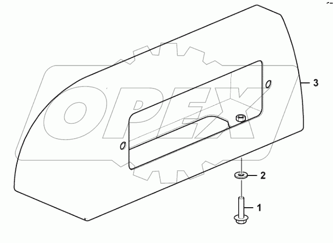  Right rear steering lamp shroud