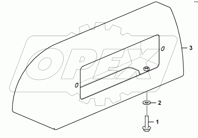  Left rear steering lamp shroud