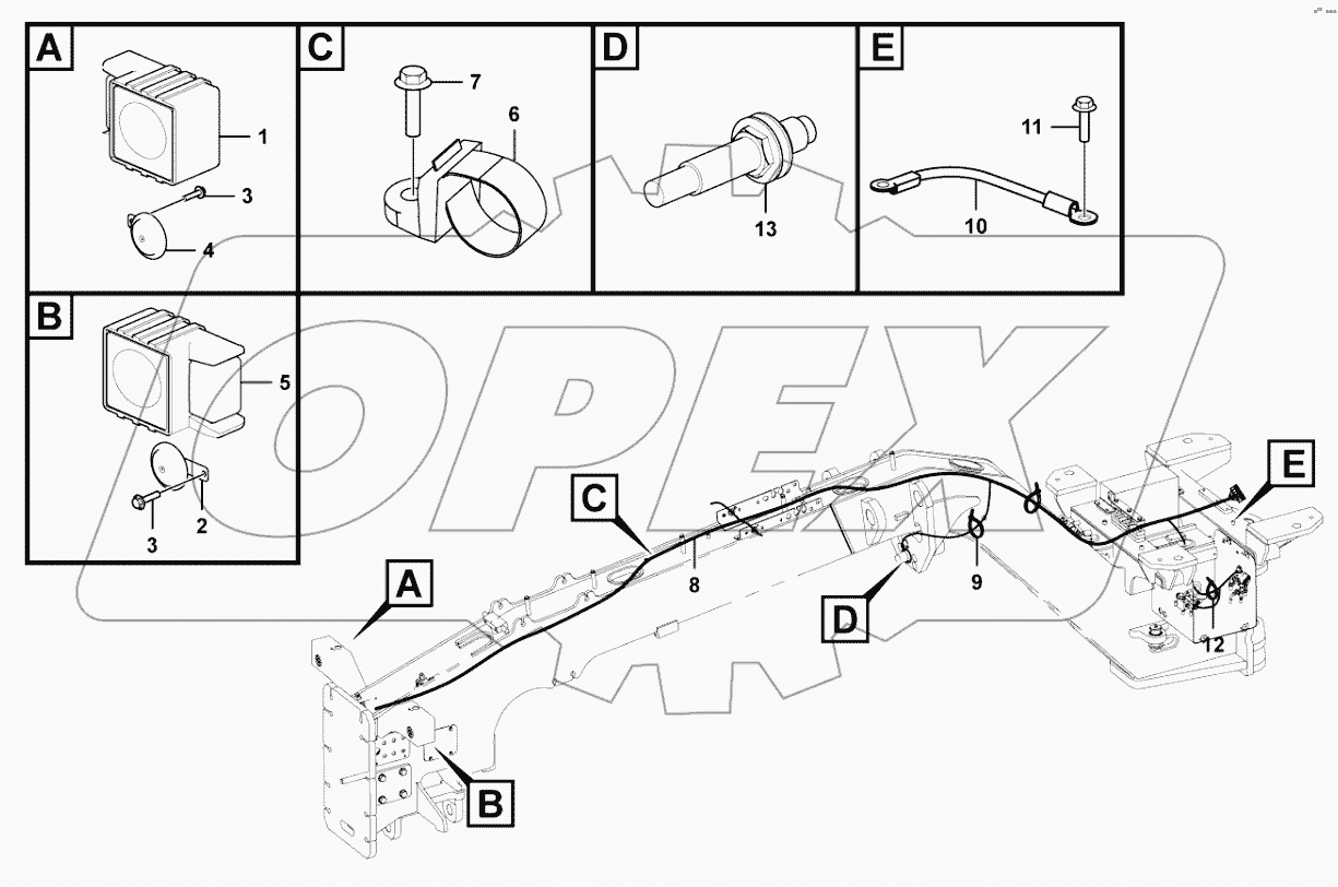 Front frame electric system