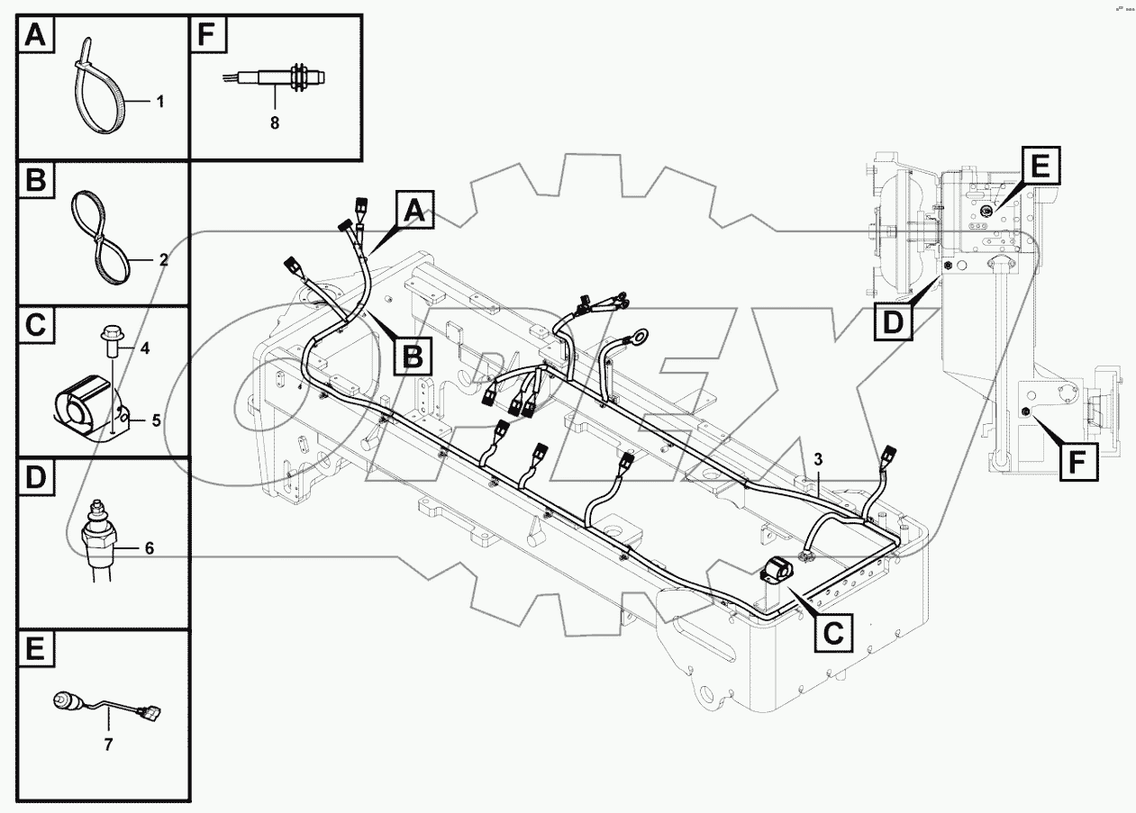  Rear frame electric assembly