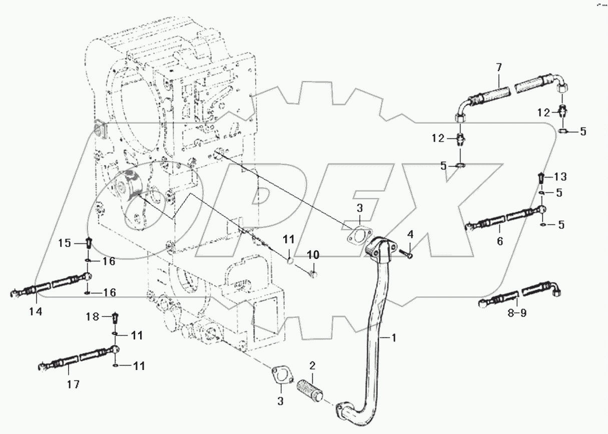 Oil suction tube parts
