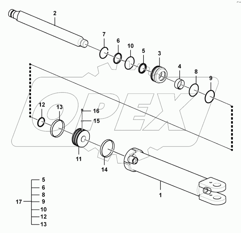  Steering cylinder