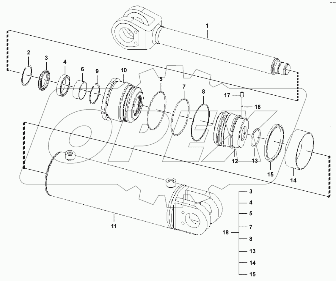  Steering cylinder