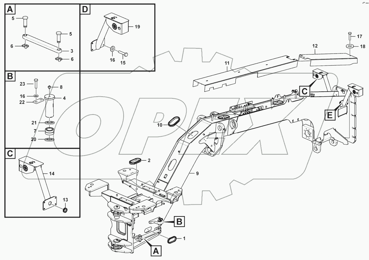  Front frame system