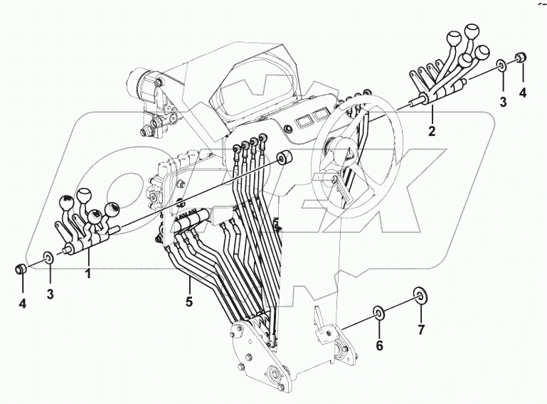  Control lever assembly