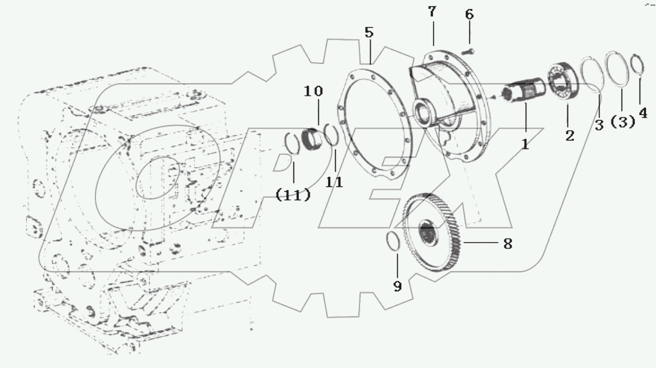  4644 154 Power take-off component