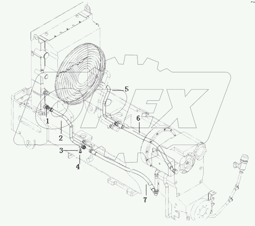  Transmission radiator assembly