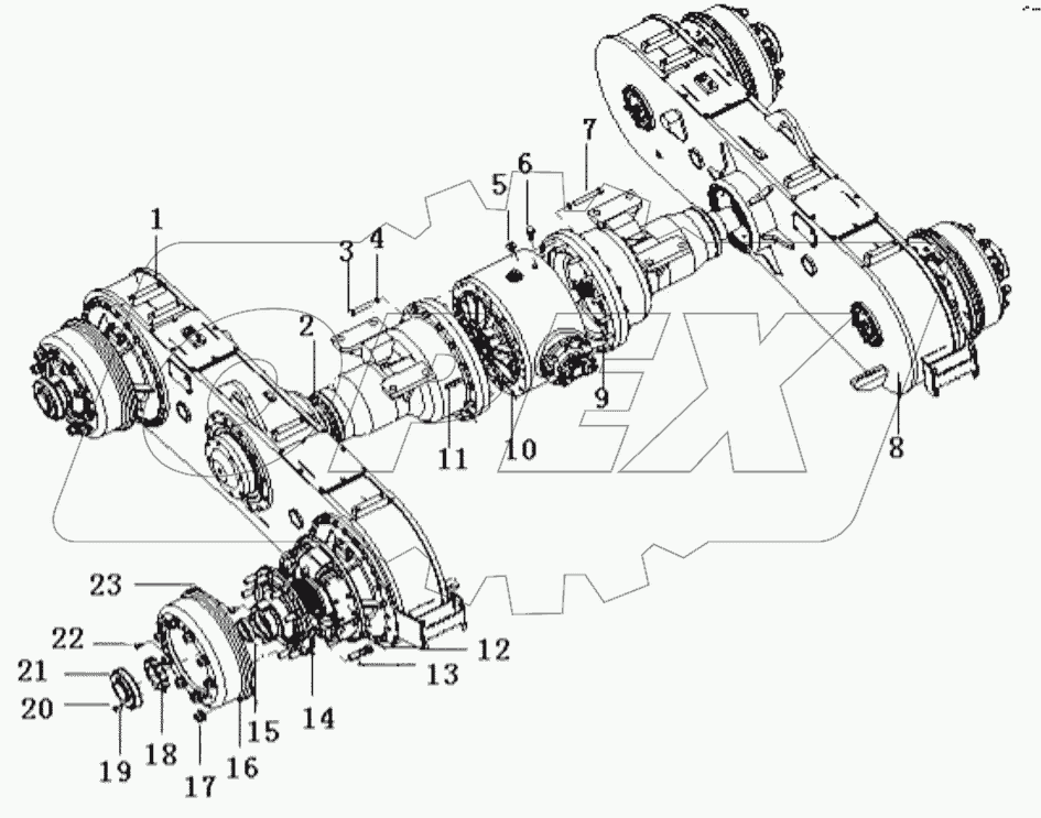  Axle assembly 90000283