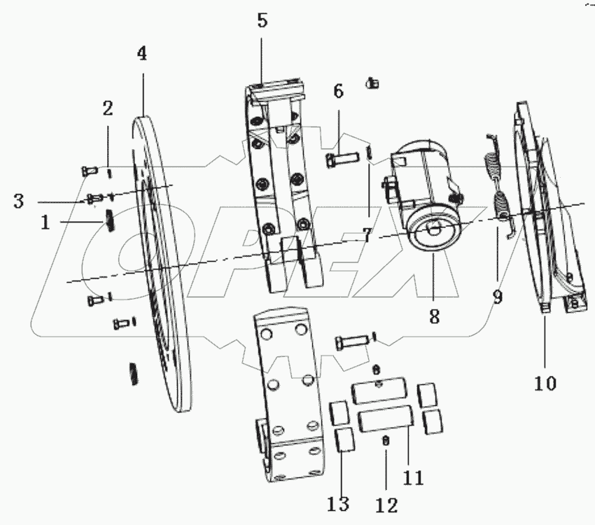  84787100 Brake assembly