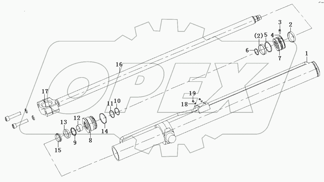  Cylinder 90x50x1379.5-493.5 (3713CH)