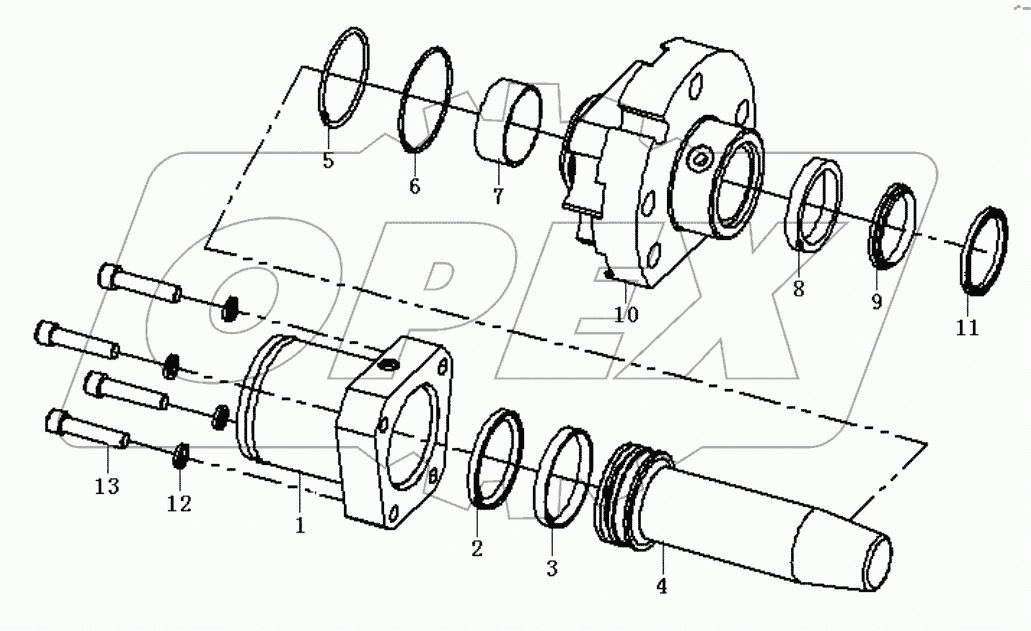  Hydraulic cylinder 80x60x63.5 (3713CH)